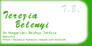 terezia belenyi business card